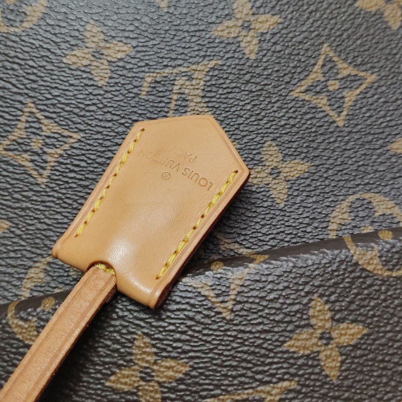 Louis Vuitton (LV) ClunyBB植鞣革Monogram印花翻蓋斜背包肩肩包晶片款-21