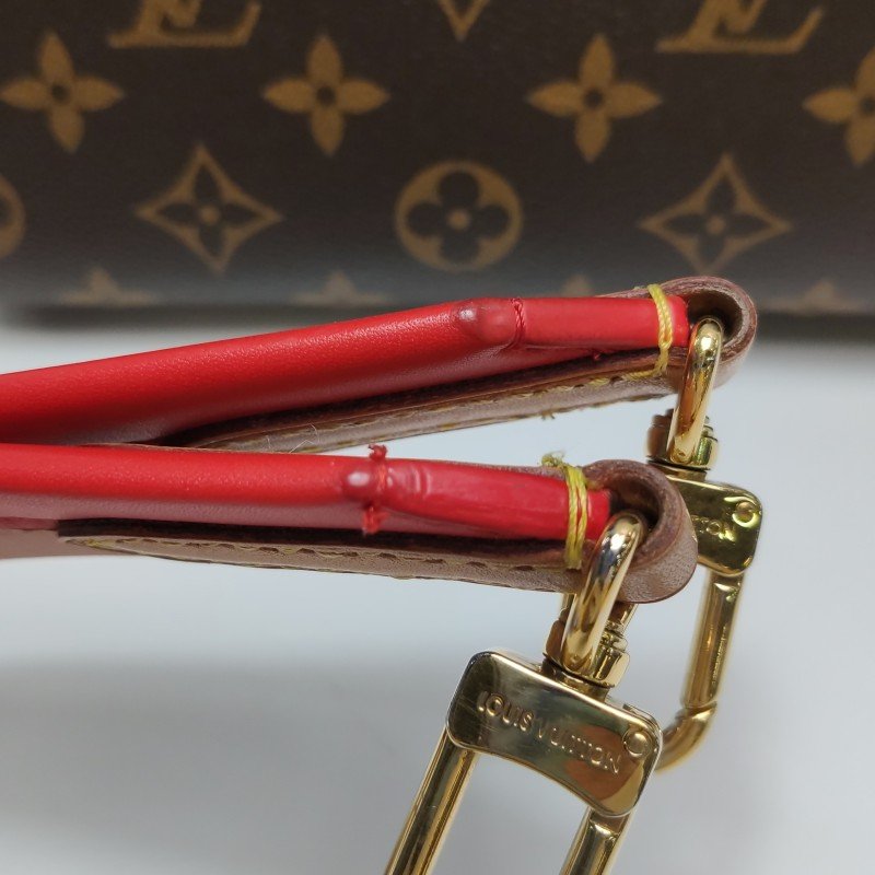 Louis Vuitton (LV) ClunyBB植鞣革Monogram印花翻蓋斜背包肩肩包晶片款-24