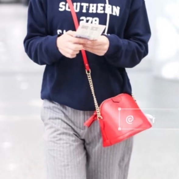 Lv 紅色epi 水波紋艾瑪包 mini 20公分-7