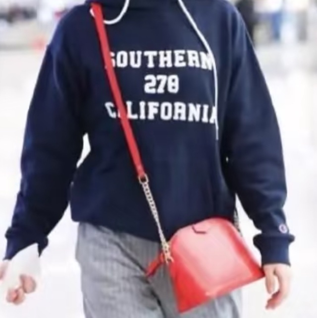 Lv 紅色epi 水波紋艾瑪包 mini 20公分-8