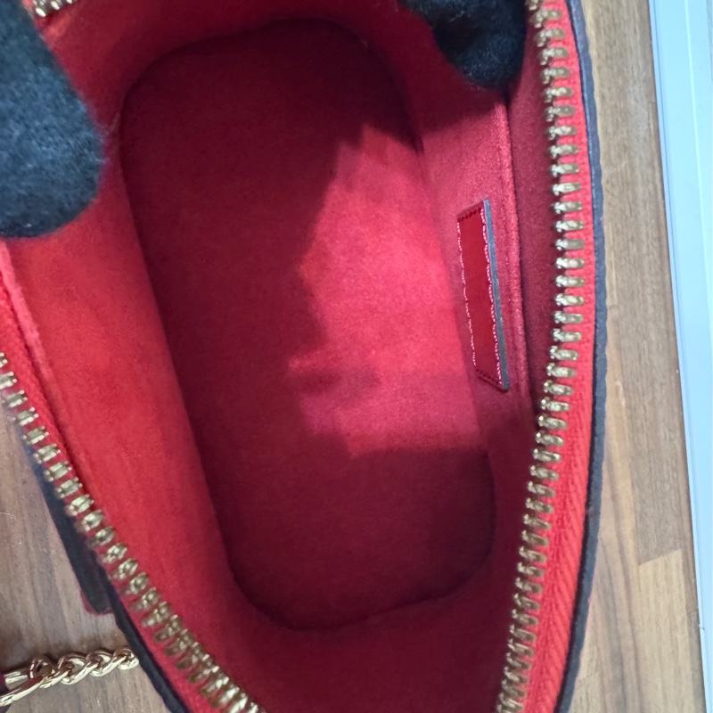 Lv 紅色epi 水波紋艾瑪包 mini 20公分-22