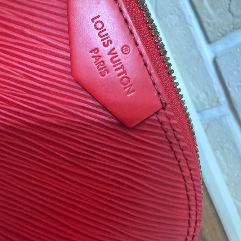 Lv 紅色epi 水波紋艾瑪包 mini 20公分-23