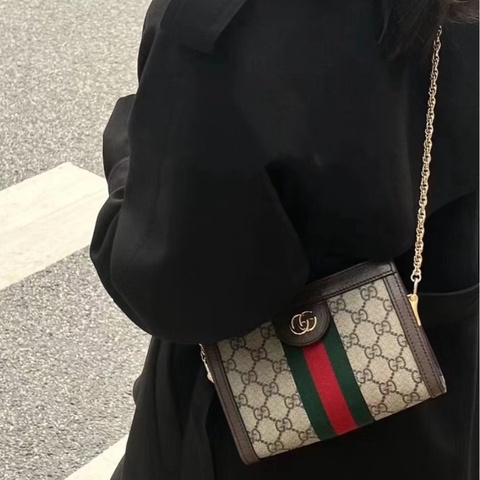 gucci 老花 小號夾夾包 20公分