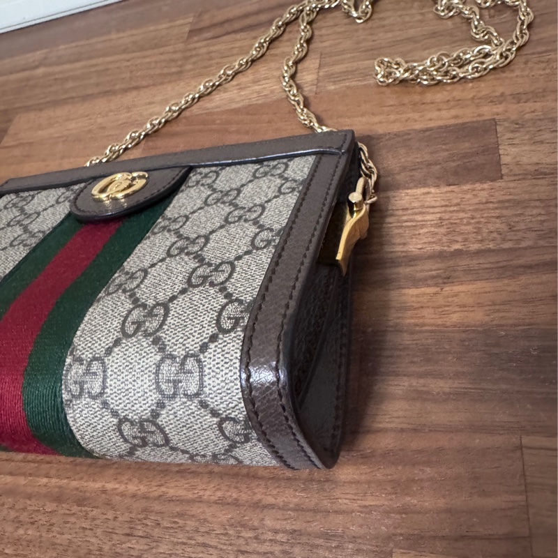 gucci 老花 小號夾夾包 20公分-8