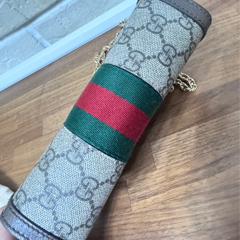 gucci 老花 小號夾夾包 20公分-13