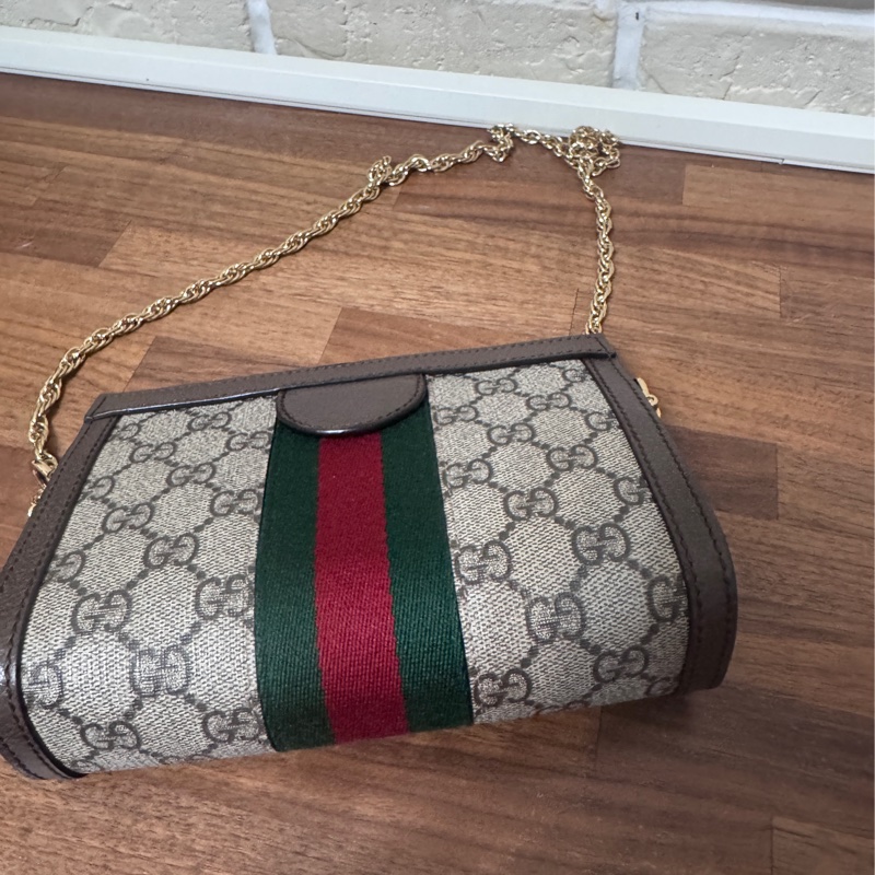 gucci 老花 小號夾夾包 20公分-26
