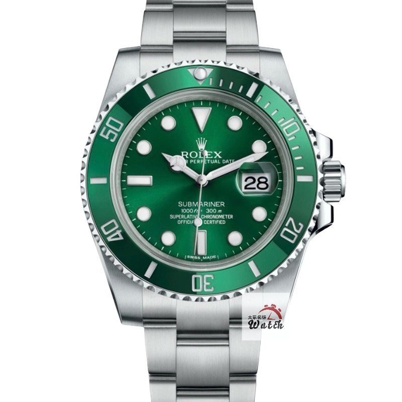 【大眾名錶】ROLEX 勞力士116610LV Submariner潛航者 2019/07 絕版停產 經典收藏 綠色面盤 綠水鬼 錶徑40mm 自動上鍊 大眾名錶B1281-0