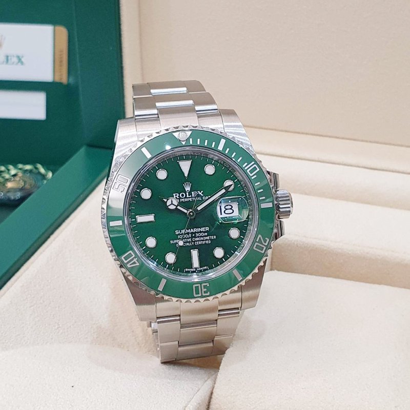 【大眾名錶】ROLEX 勞力士116610LV Submariner潛航者 2019/07 絕版停產 經典收藏 綠色面盤 綠水鬼 錶徑40mm 自動上鍊 大眾名錶B1281-3