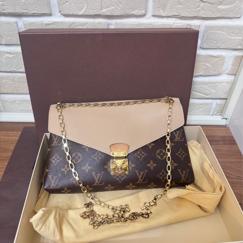 Lv   老花拼色信封包-4