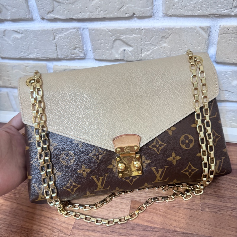 Lv   老花拼色信封包-6