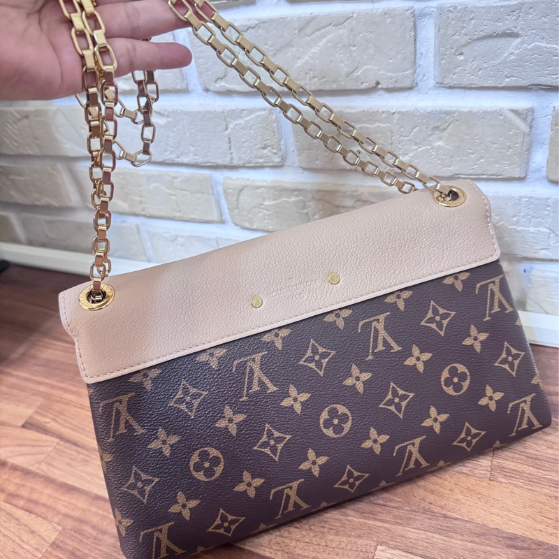 Lv   老花拼色信封包-7