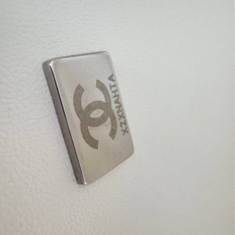 Chanel 白雪公主 白色銀鏈荔枝皮Boy25-22