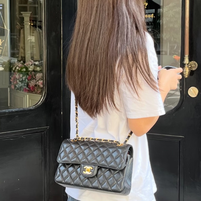 Chanel 黑金荔枝皮 cf23  2024年7月才購入-2