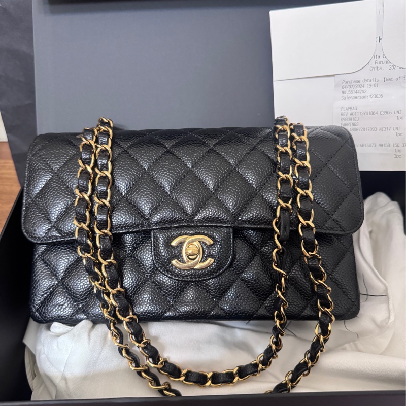 Chanel 黑金荔枝皮 cf23  2024年7月才購入-5