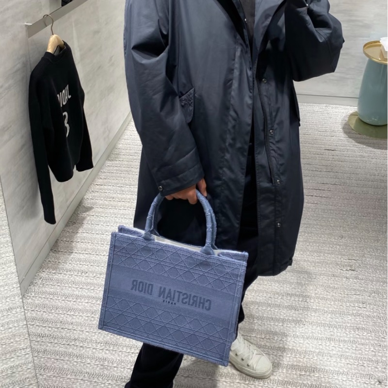 Dior 黑色編織騰格紋托特包-2