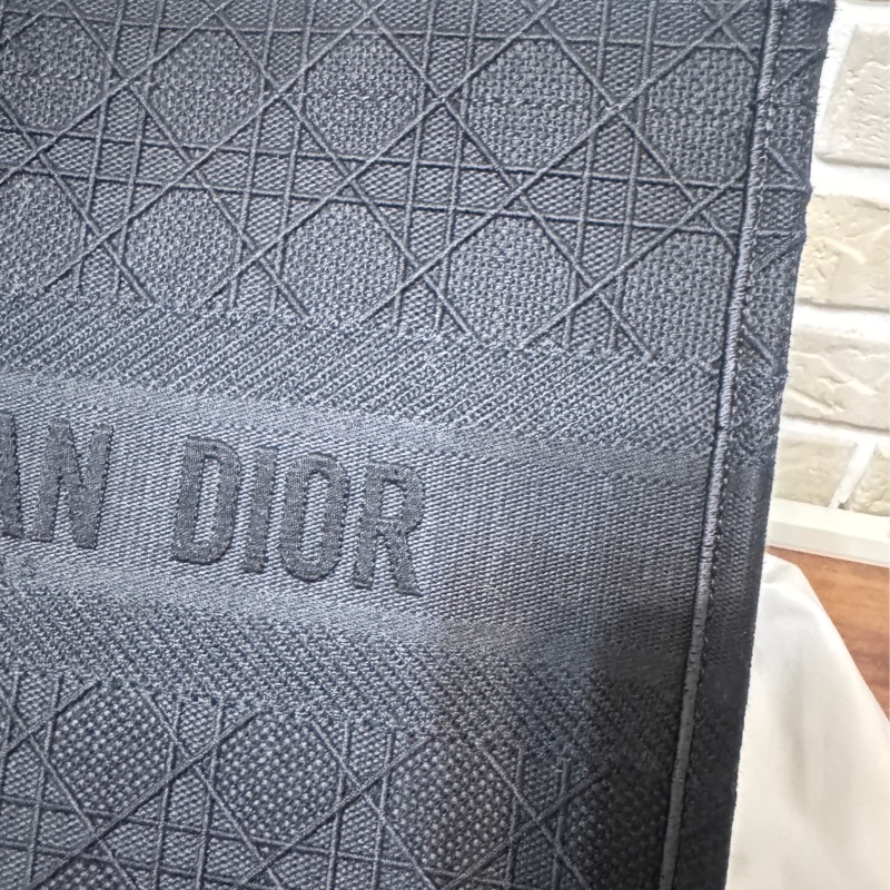 Dior 黑色編織騰格紋托特包-6