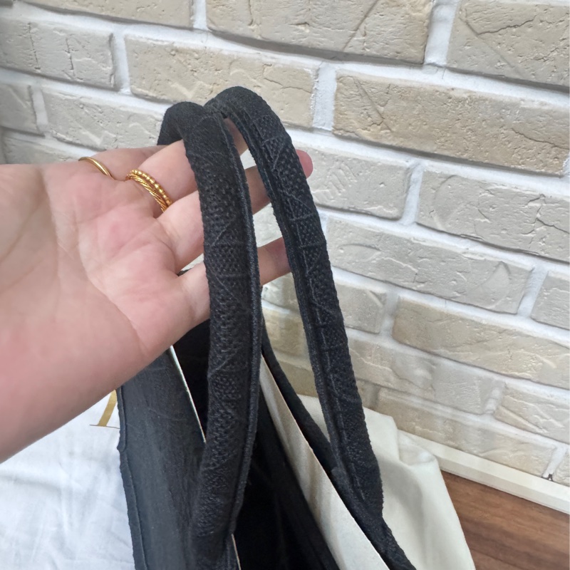 Dior 黑色編織騰格紋托特包-9