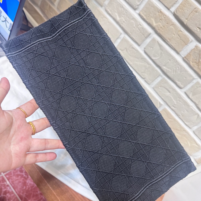 Dior 黑色編織騰格紋托特包-12