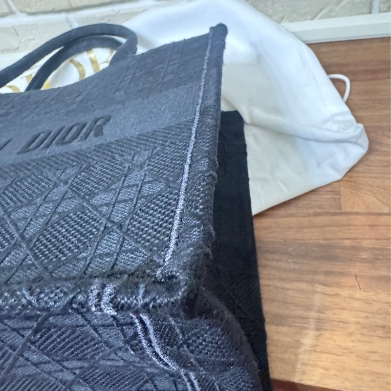 Dior 黑色編織騰格紋托特包-13