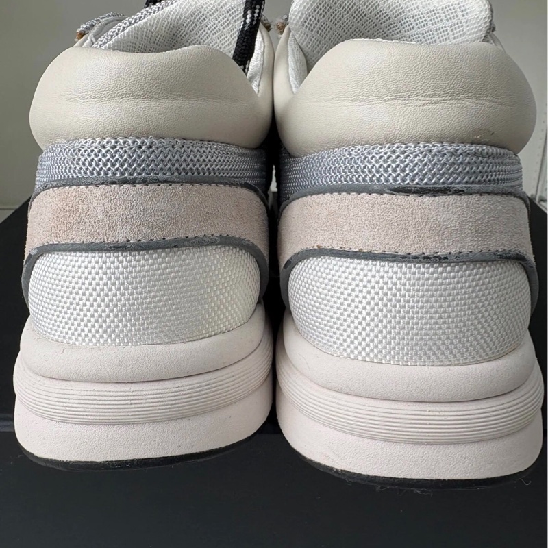 未穿過CHANEL香奈兒小牛皮女款球鞋休閒鞋灰白色 37.5碼-10
