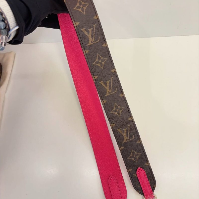 全新品 路易威登/Louis Vuitton 芯片款Neverfull雙麵 經典老花拼火龍果色 中号-9
