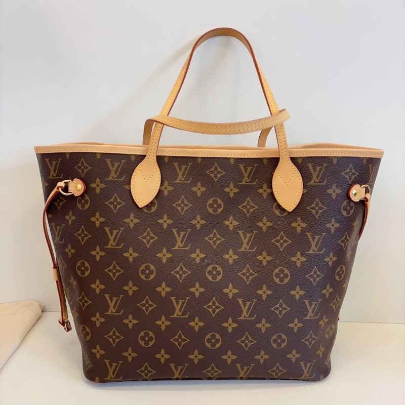 全新品 路易威登/Louis Vuitton 芯片款 NF購物袋中號經典米色內襯-1