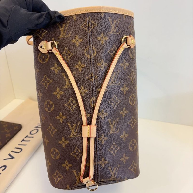 全新品 路易威登/Louis Vuitton 芯片款 NF購物袋中號經典米色內襯-2