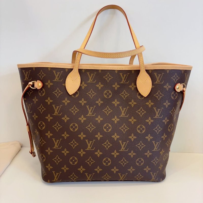 全新品 路易威登/Louis Vuitton 芯片款 NF購物袋中號經典米色內襯-6