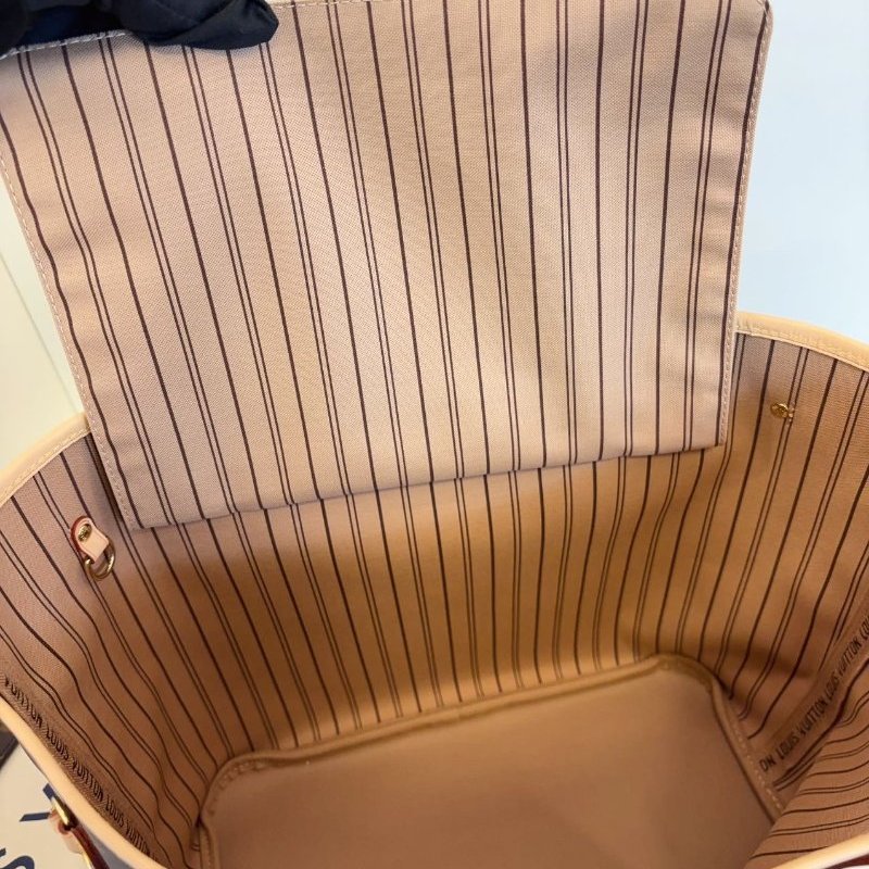 全新品 路易威登/Louis Vuitton 芯片款 NF購物袋中號經典米色內襯-8