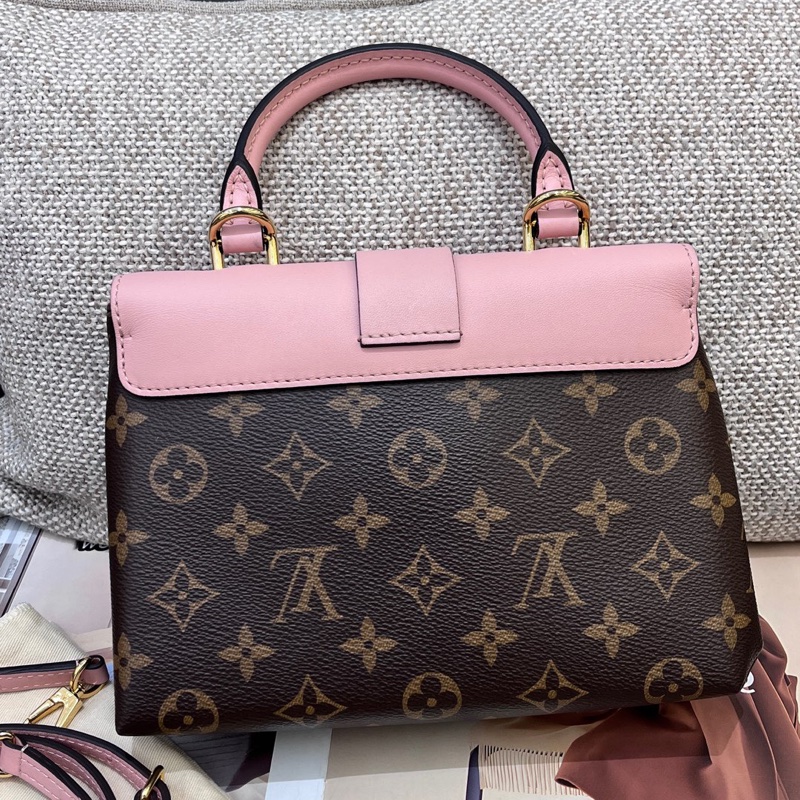 Louis Vuitton 路易威登 老花粉色lockybb鎖頭包 21年配塵袋-2