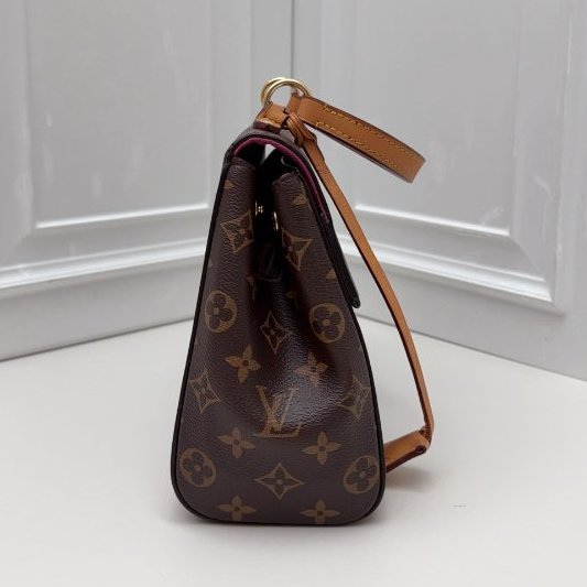 芯片款 路易威登/Louis Vuitton 老花Cluny BB克魯尼 手提肩背包-3