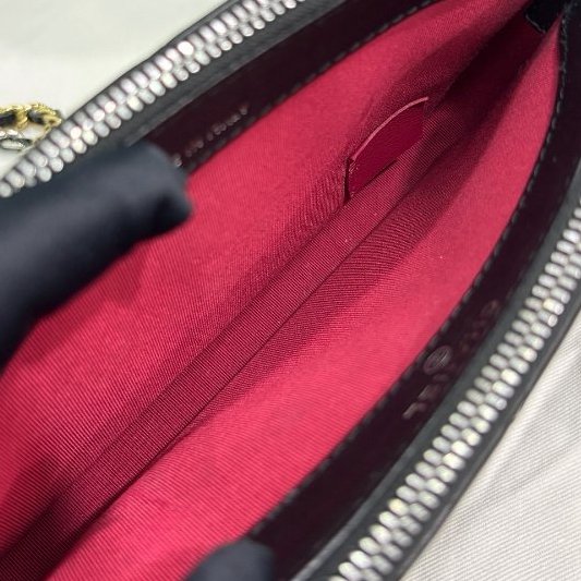 香奈兒/Chanel 黑金mini流浪包-8