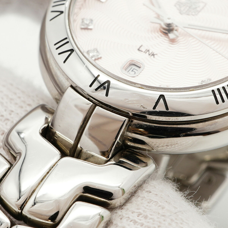 TAG Heuer Link WAT1415 粉紅錶盤小姐腕錶-6