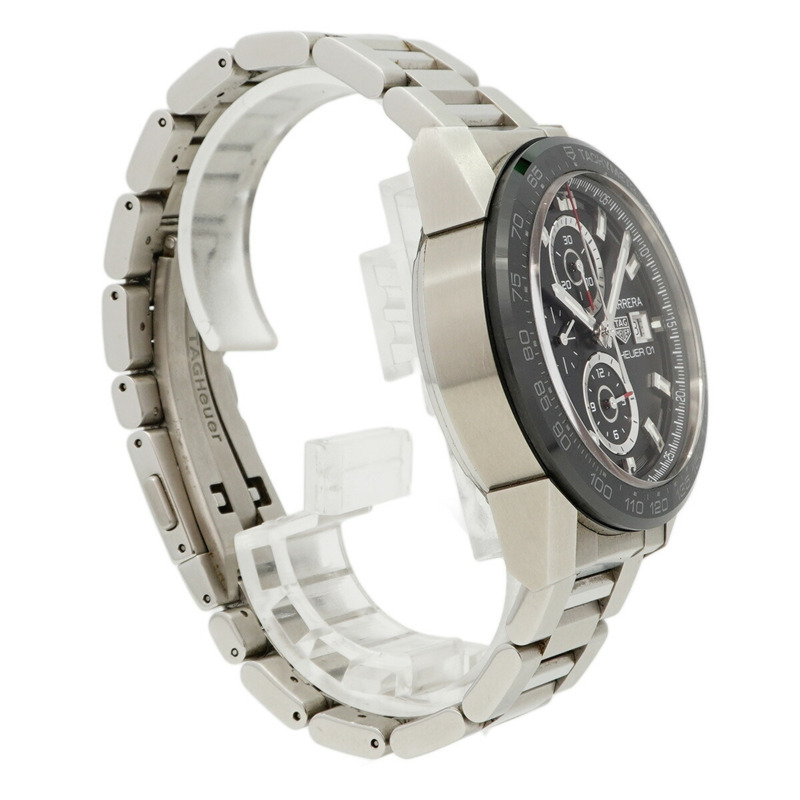 TAG Heuer 豪雅卡萊拉 CAR201Z 黑色錶盤男士腕錶-2