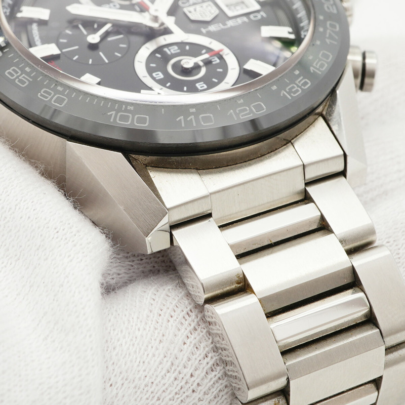 TAG Heuer 豪雅卡萊拉 CAR201Z 黑色錶盤男士腕錶-6