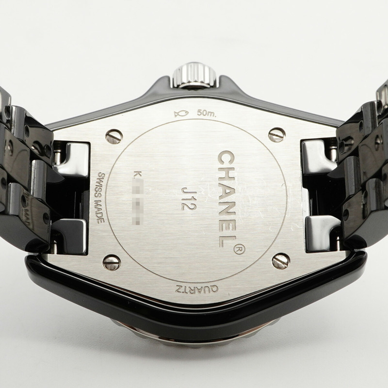 香奈兒 J12 H2571 黑色錶盤小姐腕錶-4