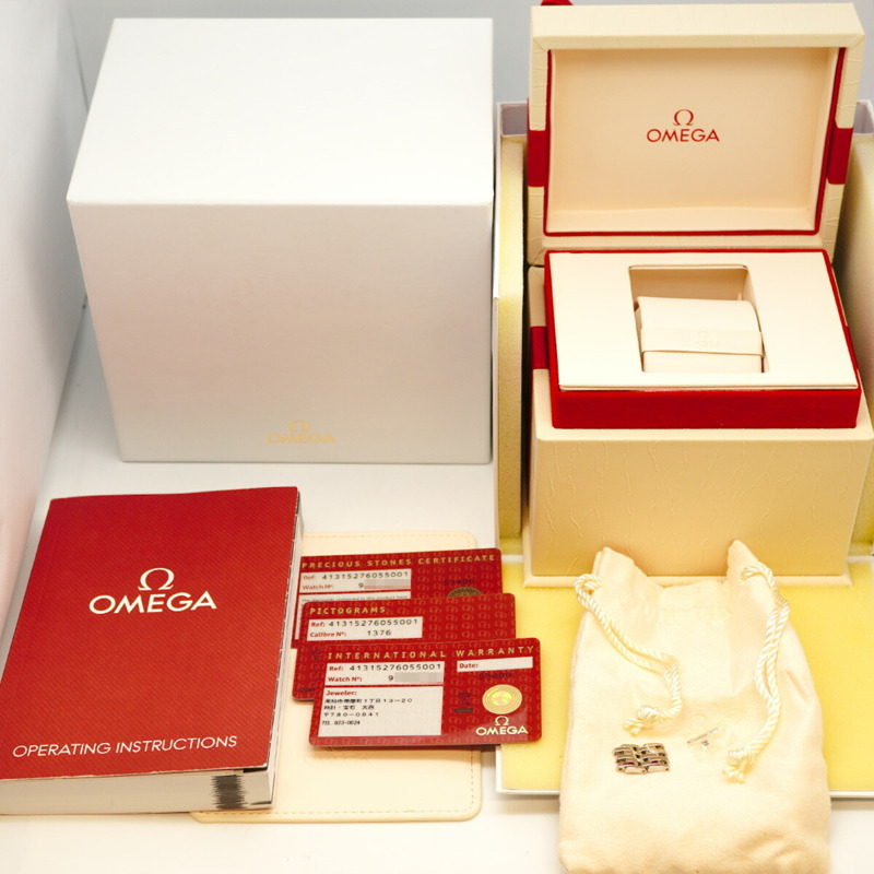 歐米茄碟飛系列 413.15.27.60.55.001 白色錶盤女錶-9