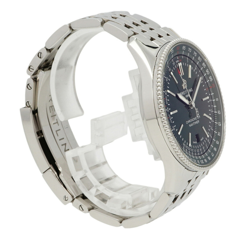 百年靈 Navitimer A17326 綠色錶盤男士腕錶-2