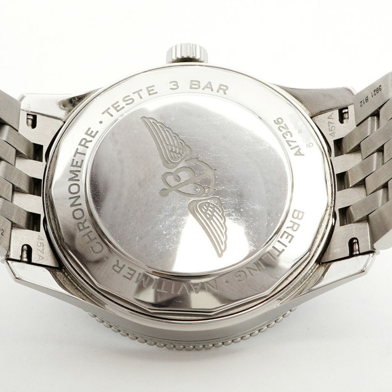 百年靈 Navitimer A17326 綠色錶盤男士腕錶-4