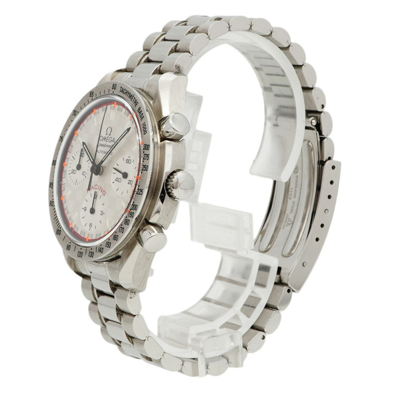 歐米茄超霸系列3517.30銀色錶盤男士腕錶-1