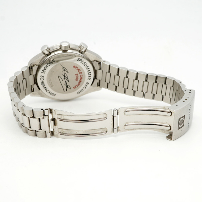 歐米茄超霸系列3517.30銀色錶盤男士腕錶-3