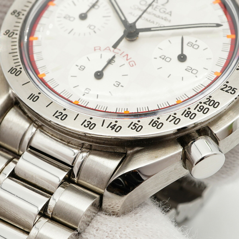 歐米茄超霸系列3517.30銀色錶盤男士腕錶-6