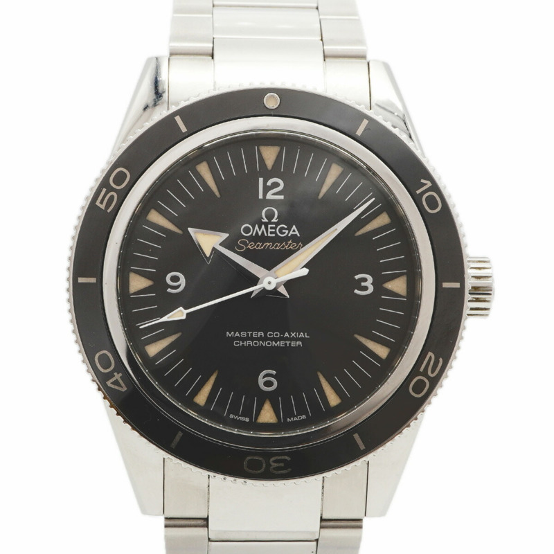 歐米茄海馬系列 233.30.41.21.01.001 黑色錶盤男士腕錶-0