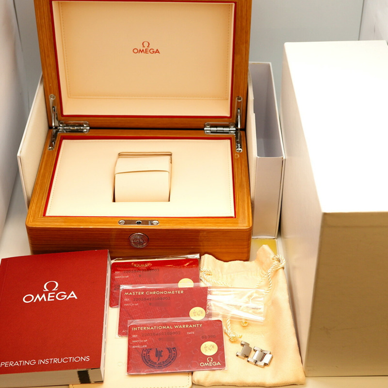 歐米茄海馬系列 220.10.41.21.03.002 藍色錶盤男士腕錶-9