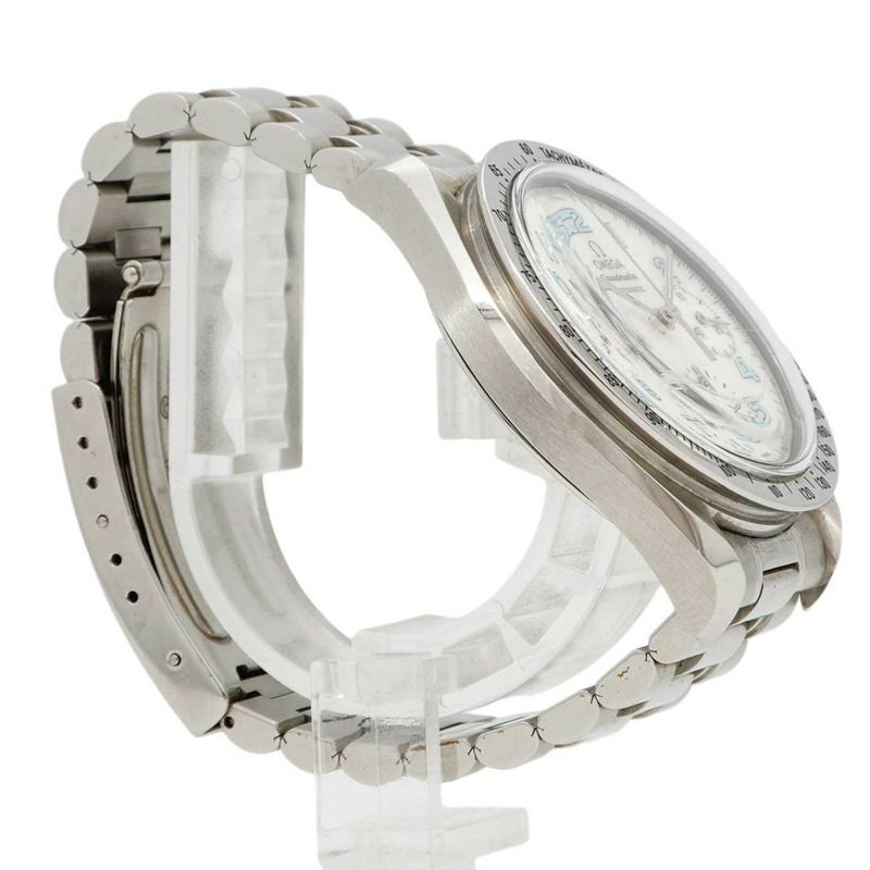 歐米茄超霸系列3502.71白色錶盤男士腕錶-2