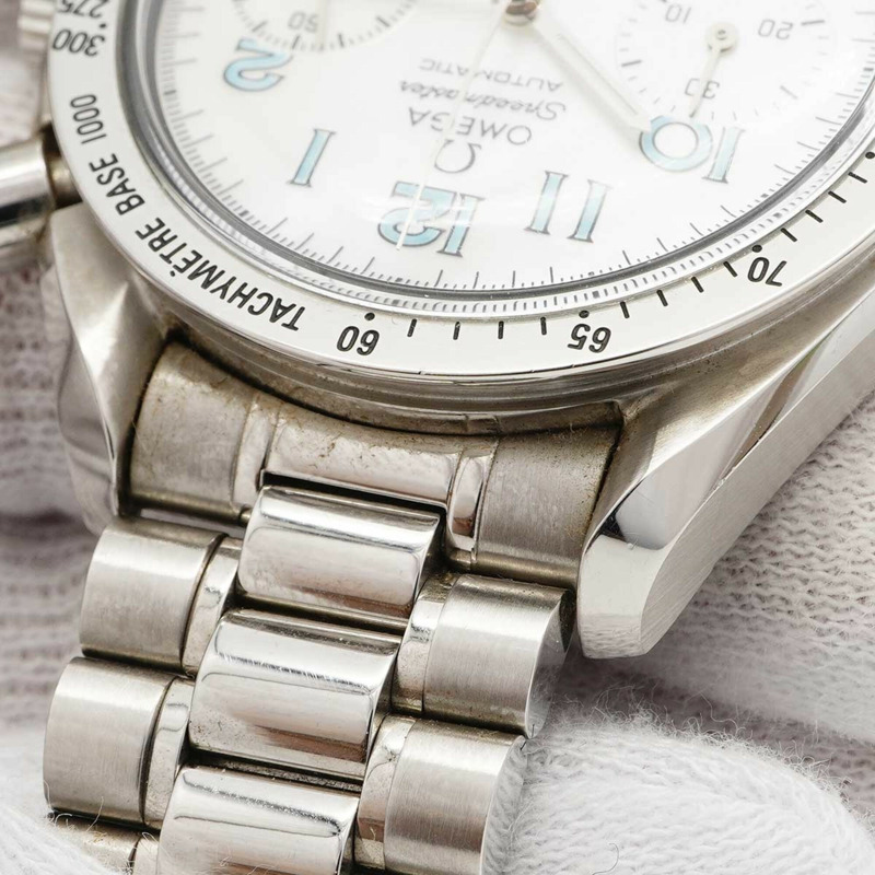 歐米茄超霸系列3502.71白色錶盤男士腕錶-6