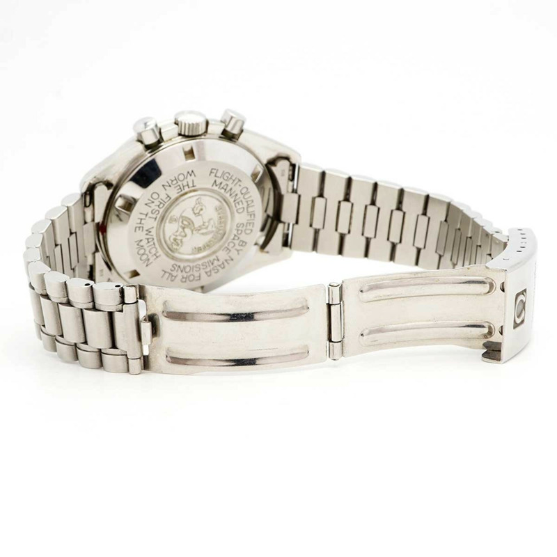 歐米茄超霸專業3590.50黑色錶盤男士腕錶-3