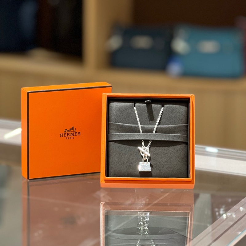 HERMES爱马仕925银项链 BK包包银项链-2