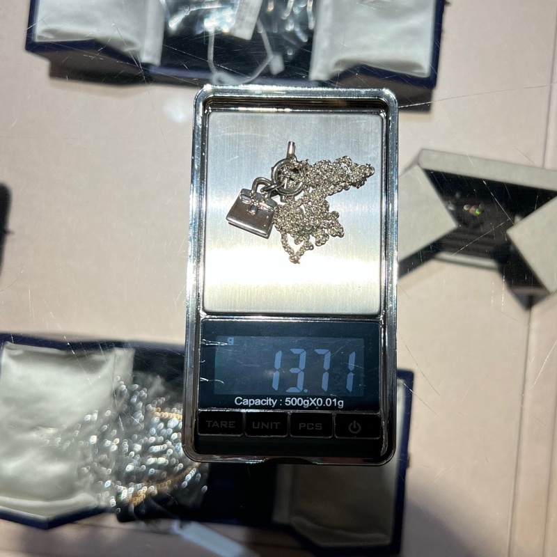 HERMES爱马仕925银项链 BK包包银项链-4