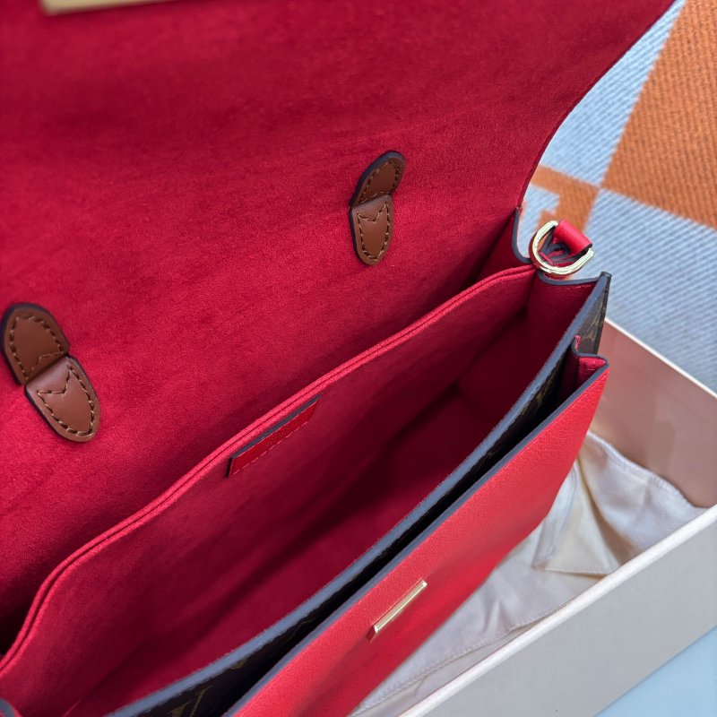 閒置新 路易威登/Louis Vuitton 老花Vaugirard鎖頭郵差包-8